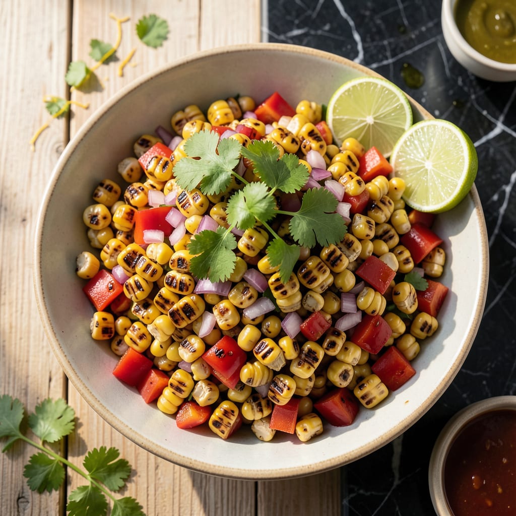 Comprehensive Grill Corn Salad Recipe: Charred Kernels With Zesty Lime Dressing visual reference