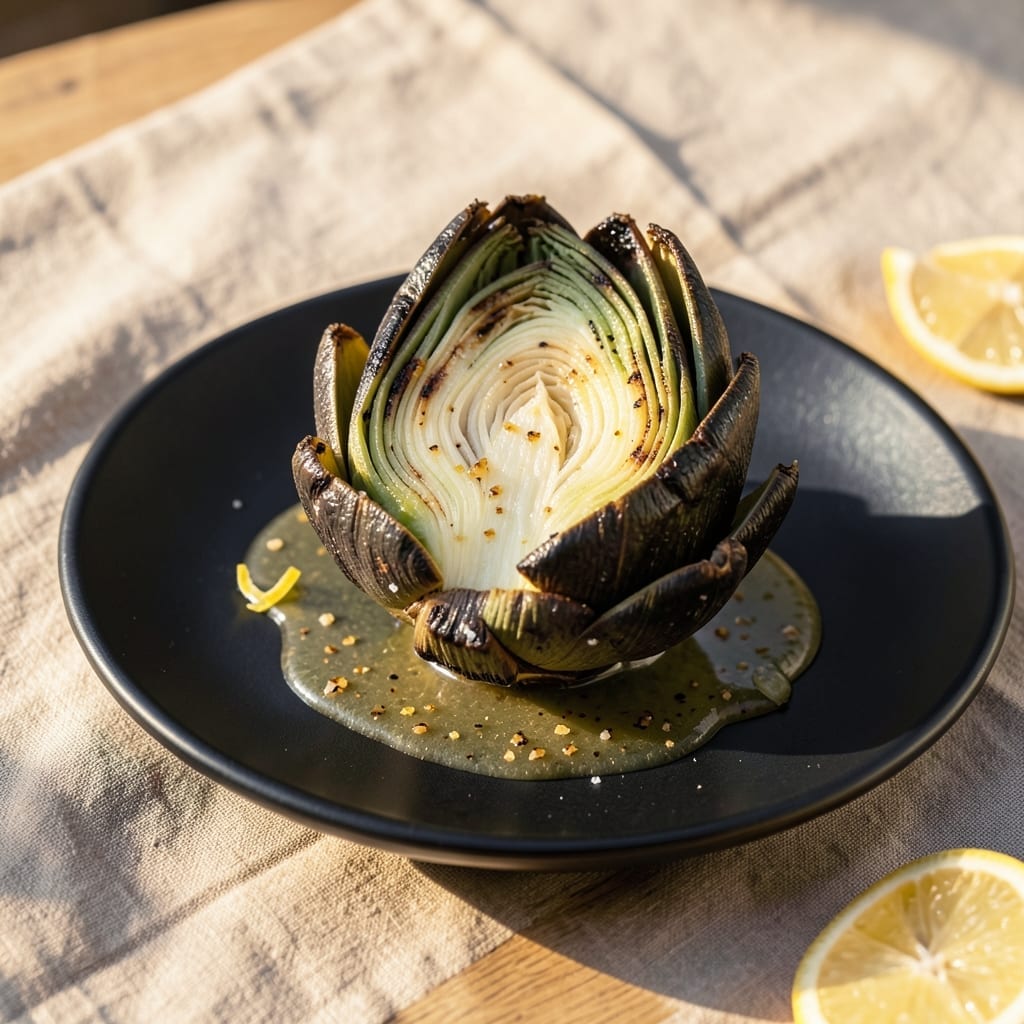 Grilled Artichoke Recipe: Smoky Char with Lemon Garlic Drizzle