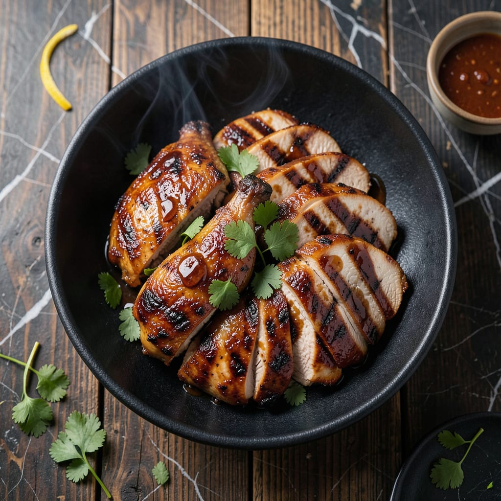 Visual representation of Grilled BBQ Chicken Recipe: Smoky Char With Perfectly Glazed Finish