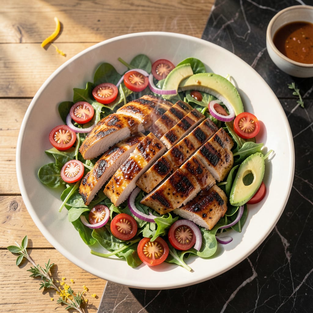 grilled bbq chicken salad recipe detailed visual guide