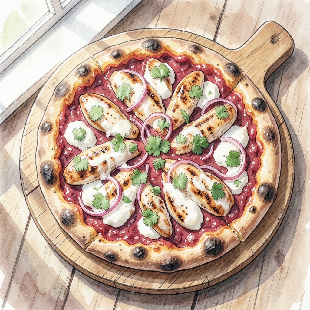 Comprehensive Grilled BBQ Pizza Recipe: Smoky Crust and Savory Toppings visual reference