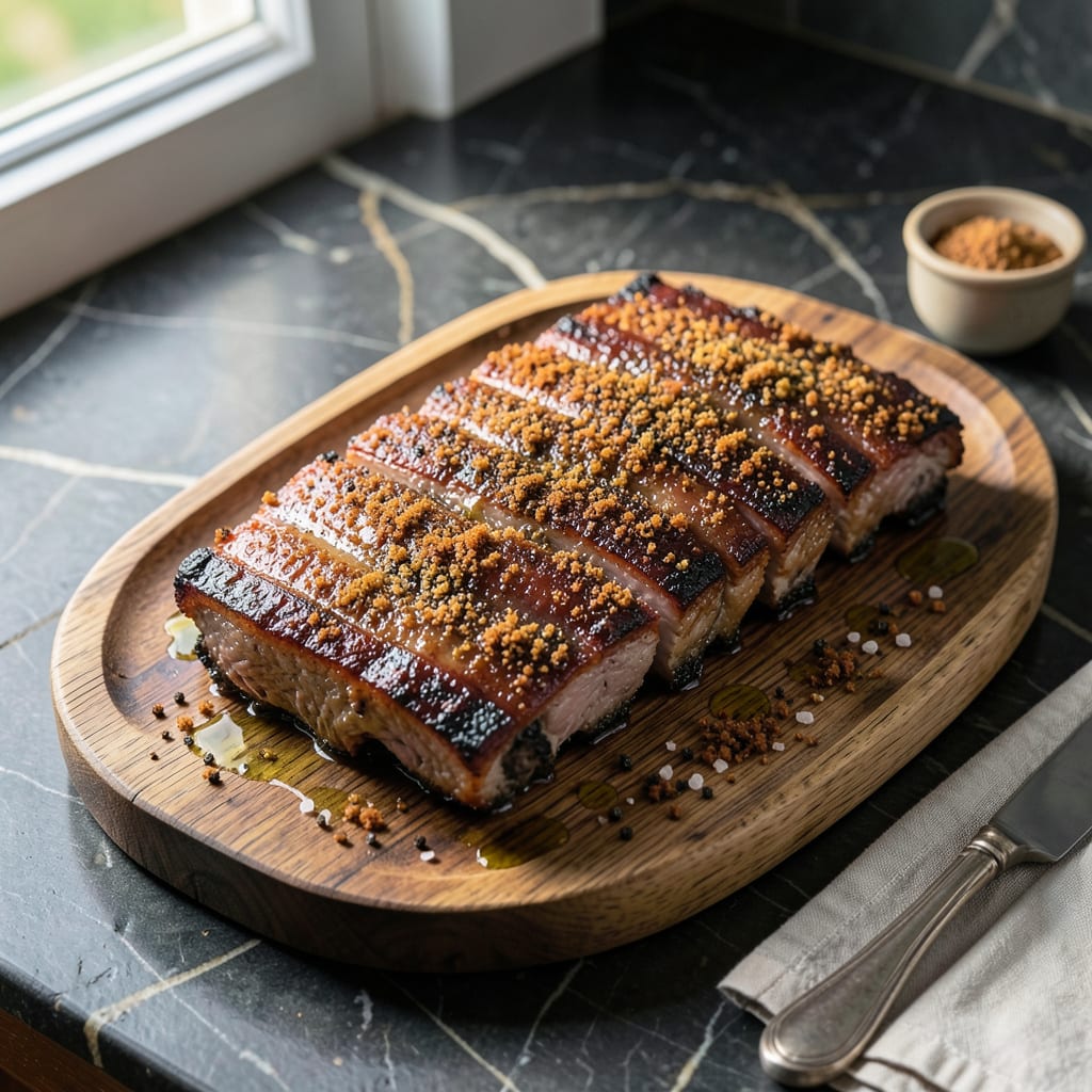 Visual representation of Grilled Beef Ribs Recipe: Smoky Char With Fall Off The Bone Tenderness