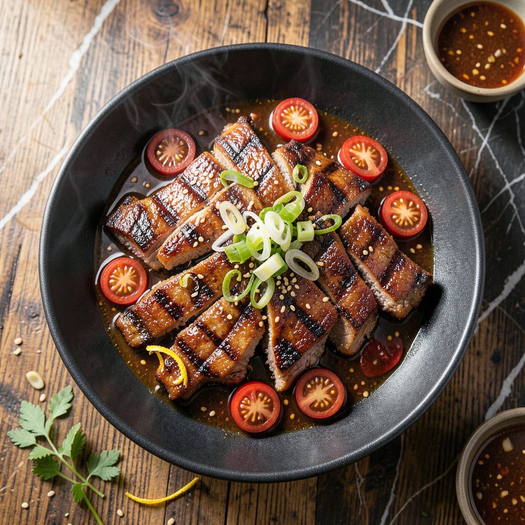 Complete Grilled Boneless Beef Short Ribs Recipe: Marinated Korean Style Sweetness overview image