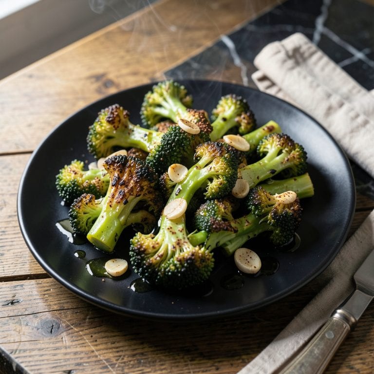Visual representation of grilled broccoli recipe