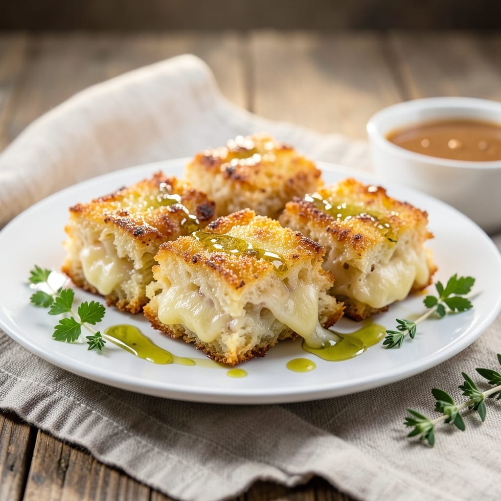 Grilled Cheese Croutons Recipe: Crispy Bites With Melted Cheese Centers