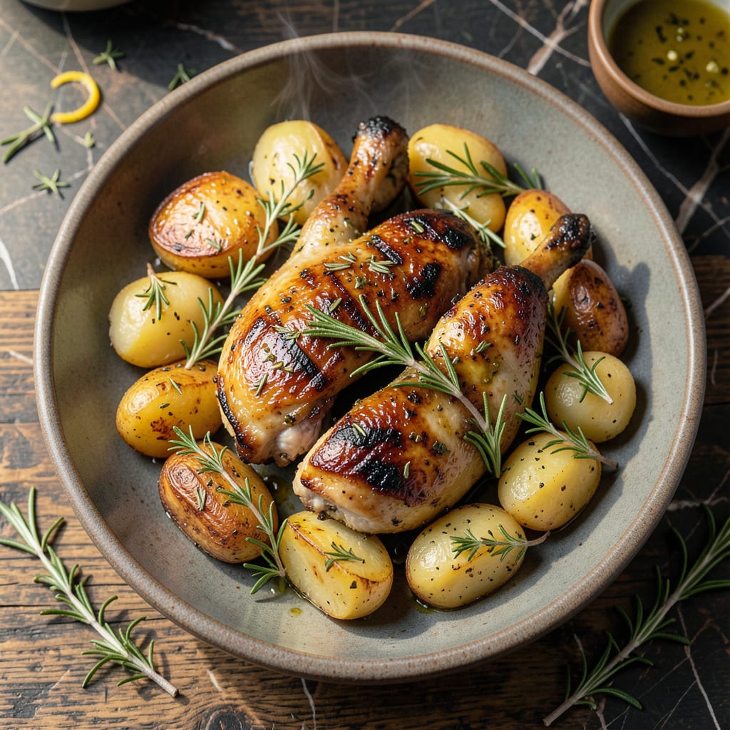 Grilled Chicken and Potatoes Recipe: Charred Edges and Buttery Spuds detailed visual guide