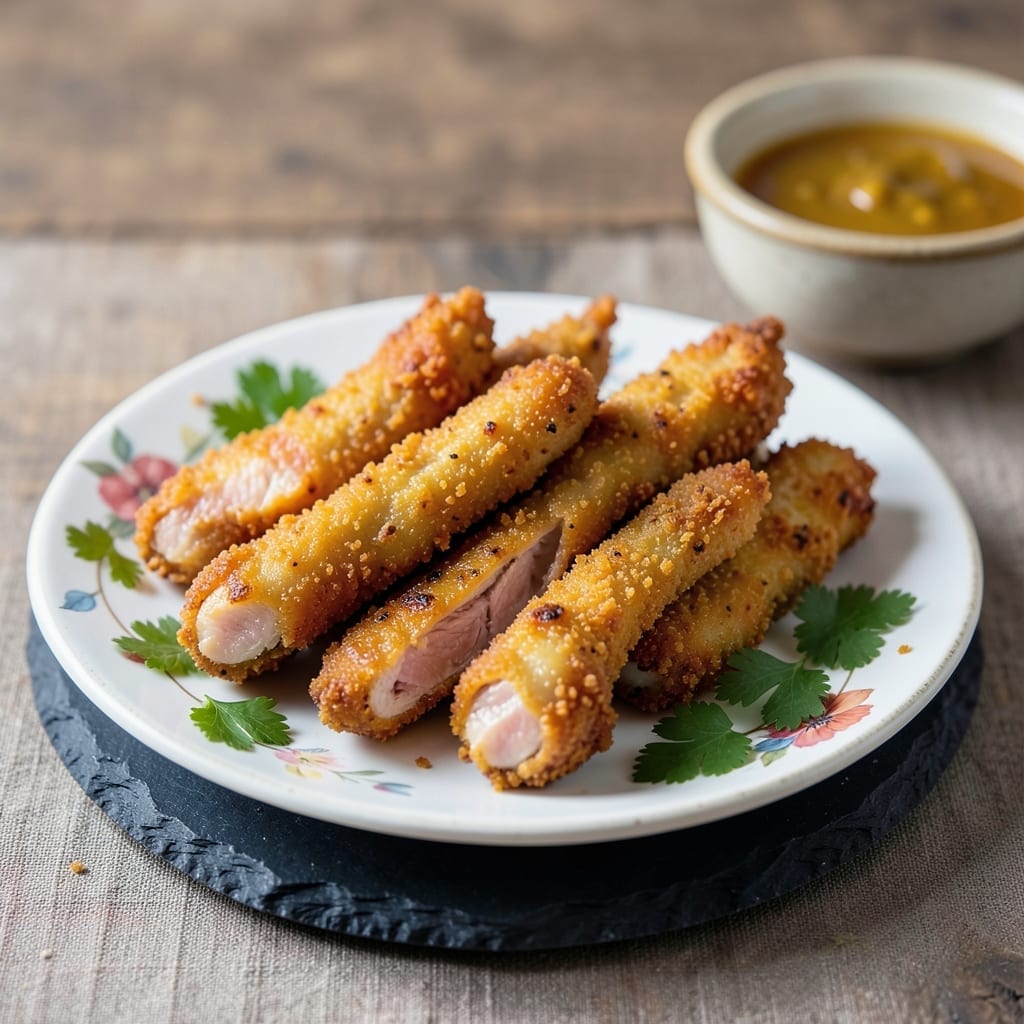 Grilled Chicken Finger Recipe: Crispy Coating With Tender Centers