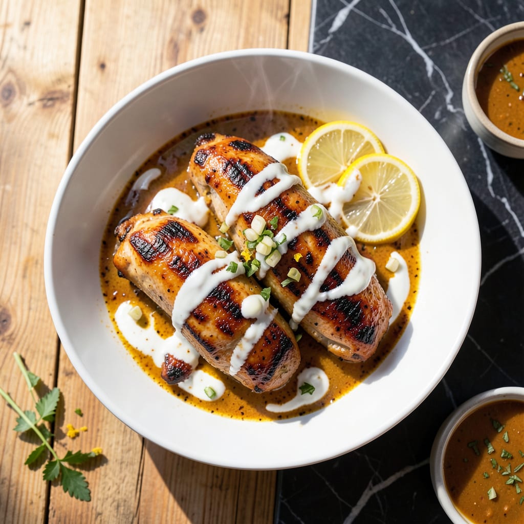 Grilled Curry Chicken Recipe: Smoky Char With Aromatic Spice Depth example with annotations
