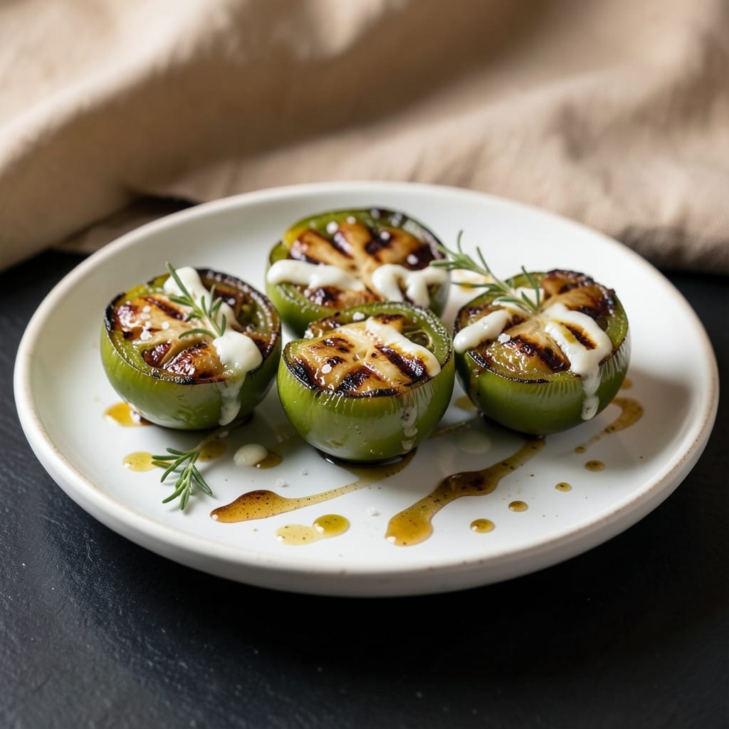 Grilled Green Tomatoes Recipe: Smoky Char With Tangy Crunch