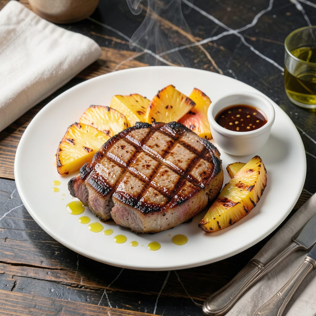 grilled ham steak recipe detailed visual guide