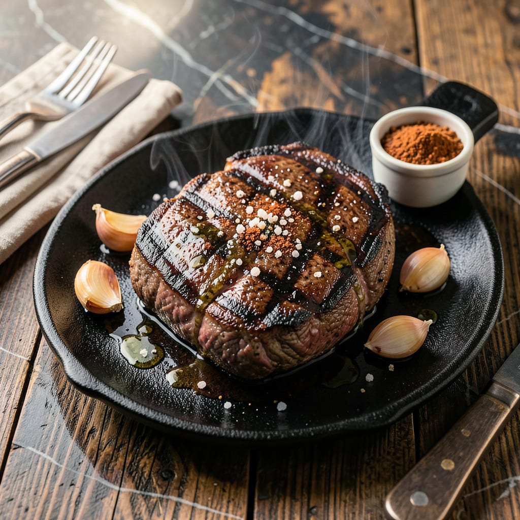 Comprehensive grilled hanger steak recipe visual reference