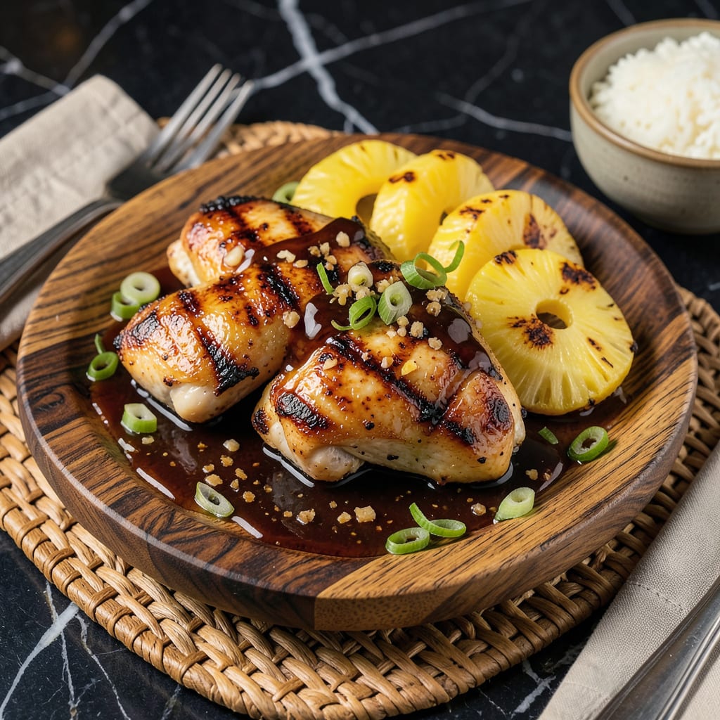 Complete Grilled Hawaiian Teriyaki Chicken Recipe: Sweet and Charred Perfection overview image