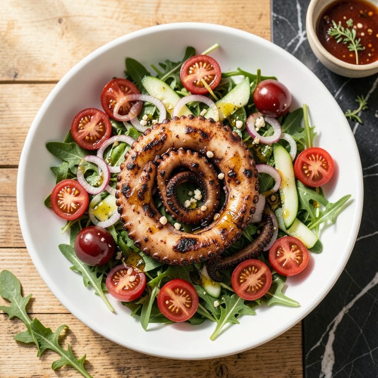 grilled octopus salad recipe example with annotations