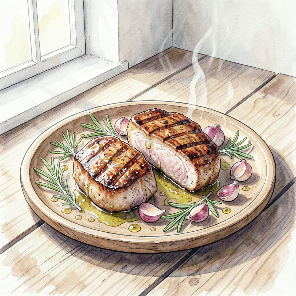 Grilled Pork Chops Recipe: Juicy and Charred Perfection Every Time example with annotations
