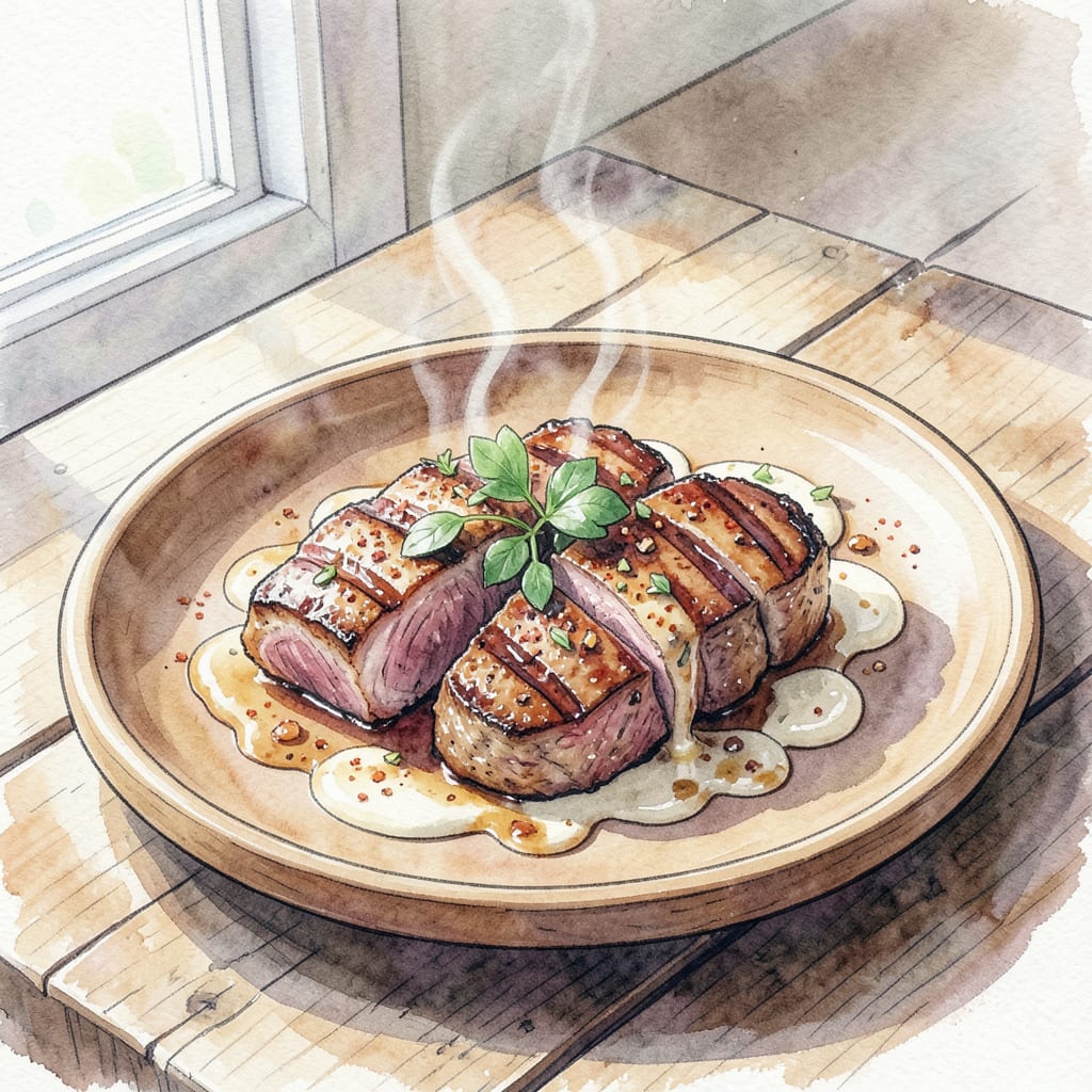 Grilled Pork Steaks Recipe: Smoky Flavor in 20 Minutes example with annotations