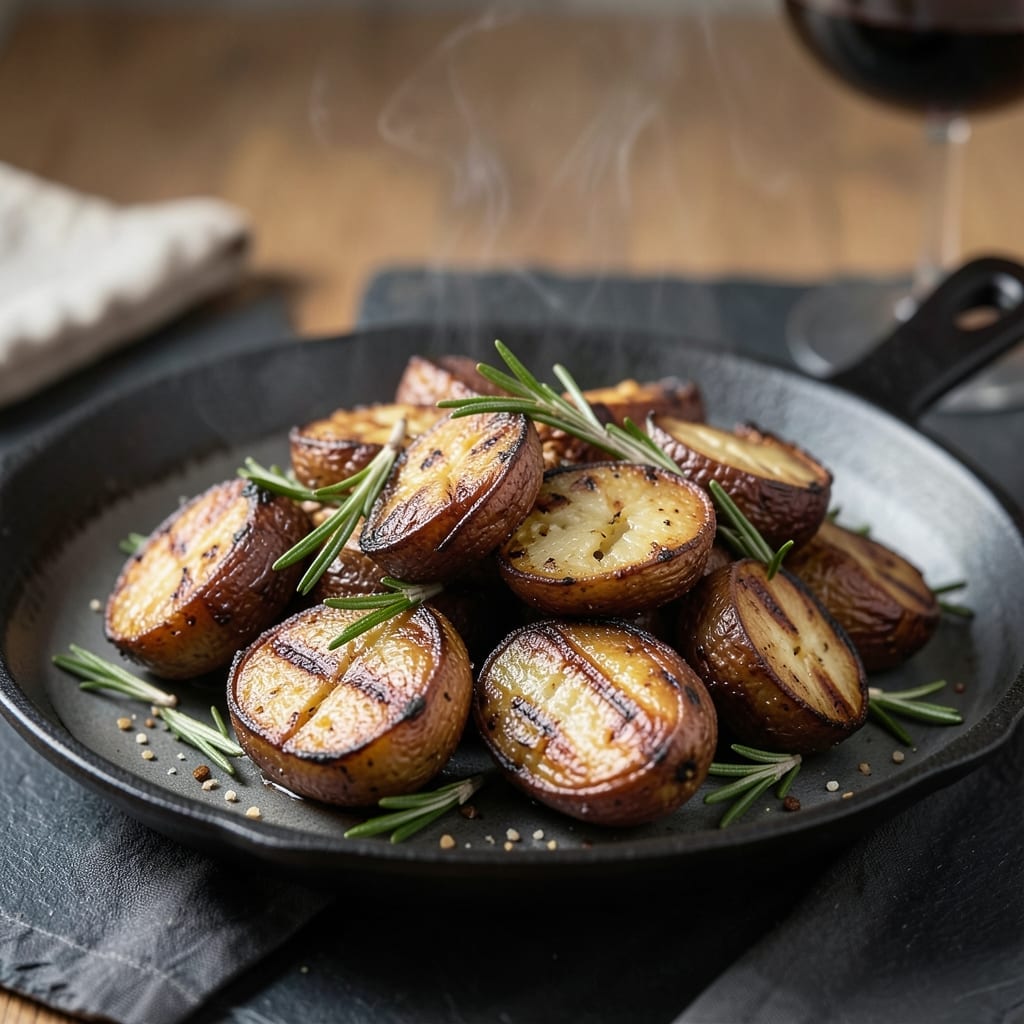 Grilled Potatoes Recipe: Smoky Crisp With Rosemary Aroma