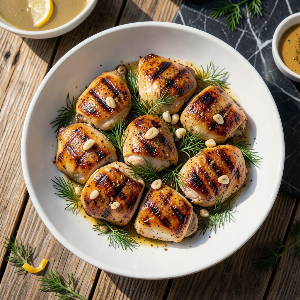 Comprehensive grilled ranch chicken recipe visual reference