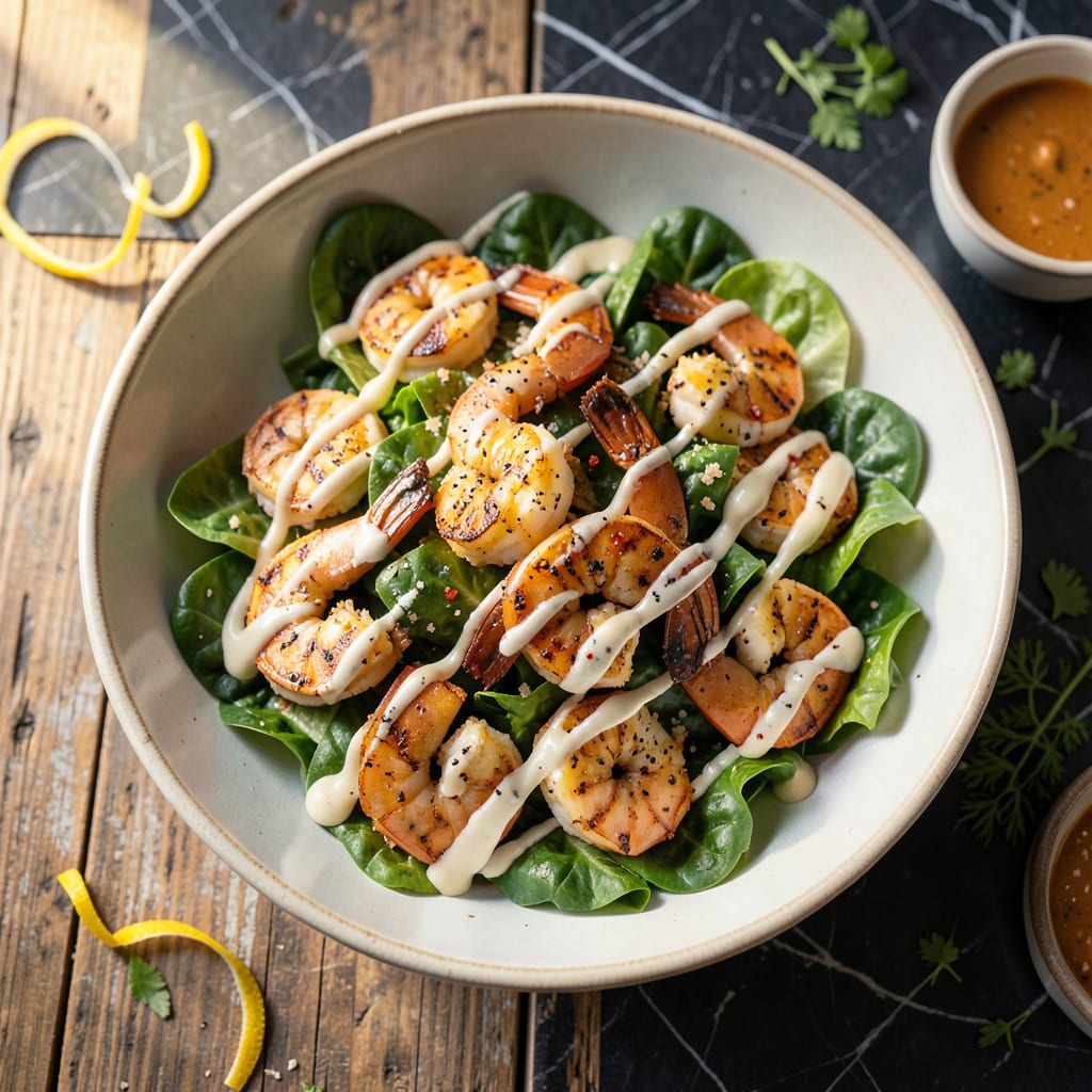 grilled shrimp caesar salad recipe detailed visual guide