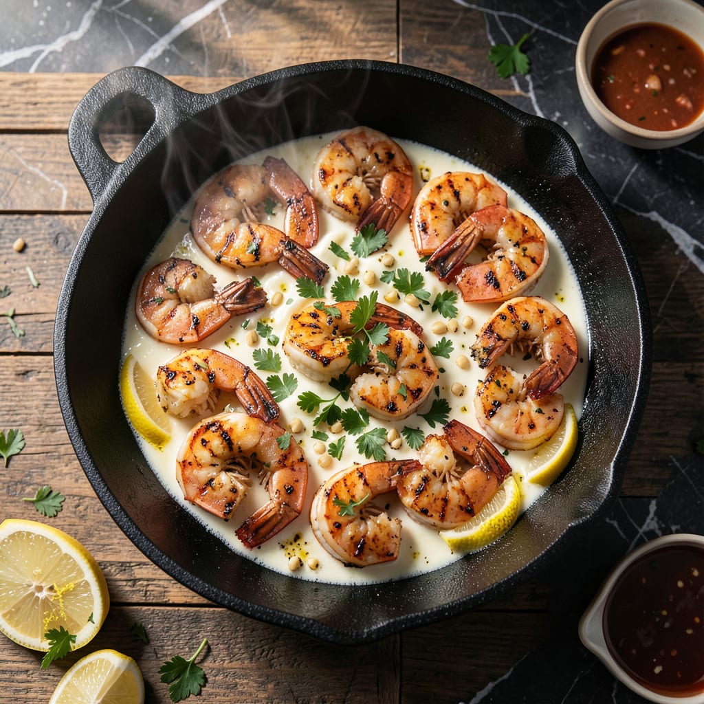 Complete Grilled Shrimp Recipe on Stove: Pan Seared Succulence in Minutes overview image