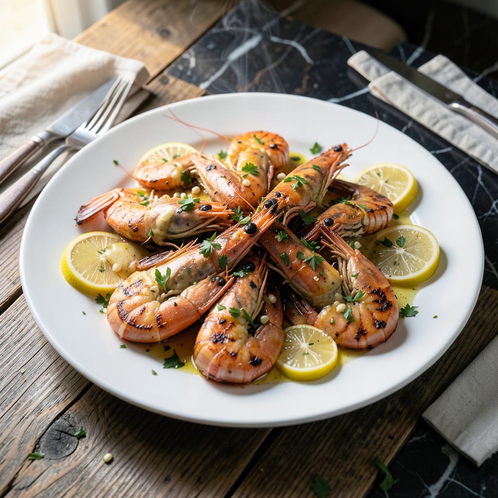 Comprehensive grilled shrimp scampi recipe visual reference