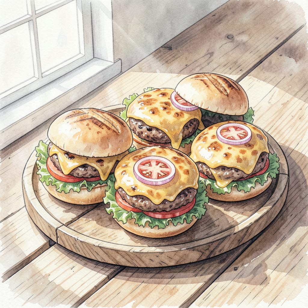 Grilled Sliders Recipe: Juicy Burgers in Minutes example with annotations