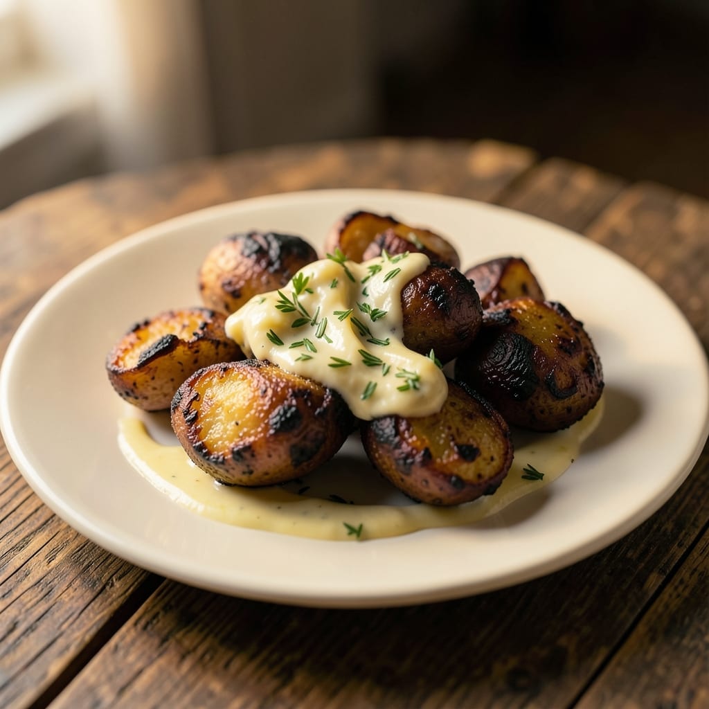 Grilled Small Potatoes Recipe: Charred Crispy Bites With Herb Butter