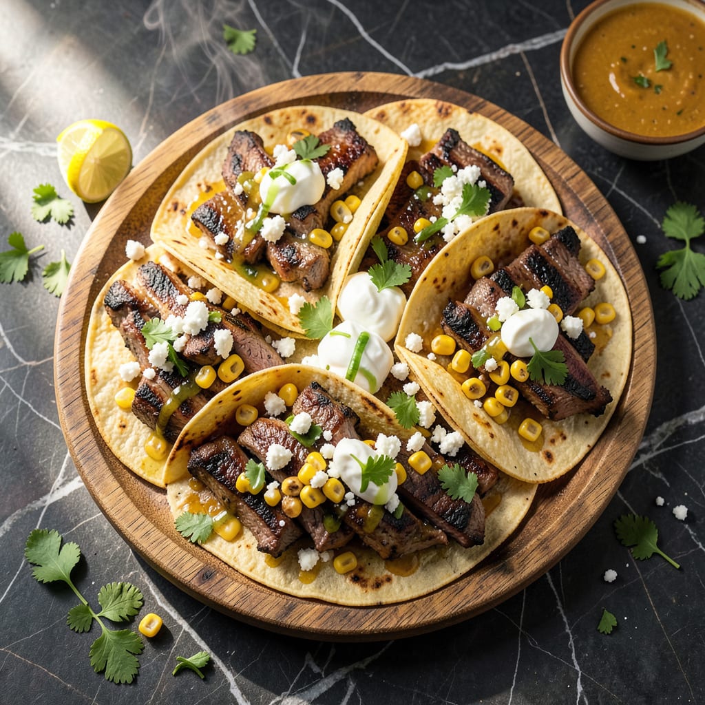 grilled steak elote tacos recipe detailed visual guide