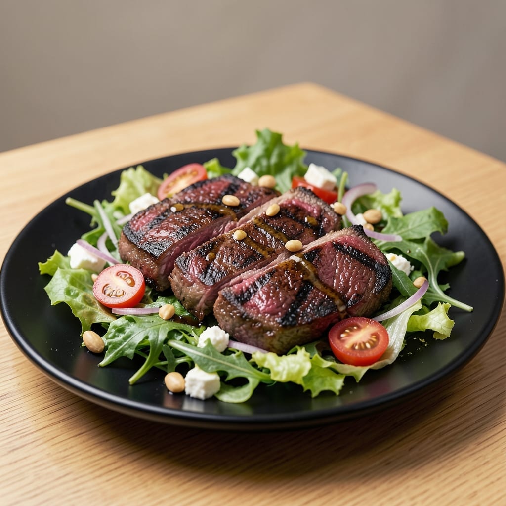 Grilled Steak Salad Recipe: Charred Beef Over Fresh Greens