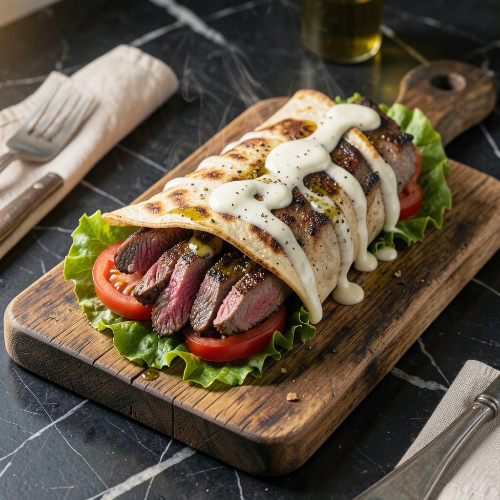 Grilled Steak Wrap Recipe: Smoky Char With Fresh Herb Tortilla detailed visual guide