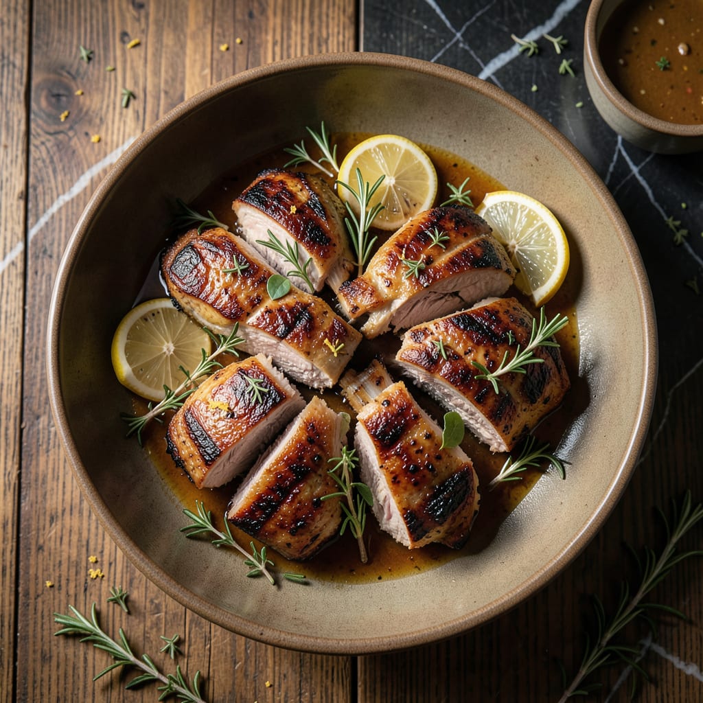Comprehensive grilled turkey chops recipe visual reference
