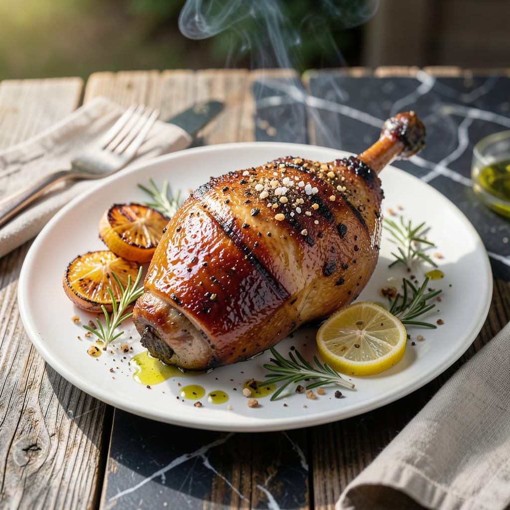 Grilled Turkey Leg Recipe: Smoky Char With Herb Infused Juiciness example with annotations
