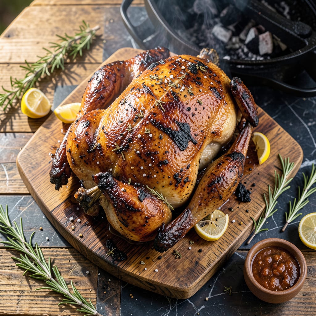 Comprehensive Grilled Turkey Recipe Charcoal Weber: Smoky Charcoal Infused Juiciness visual reference