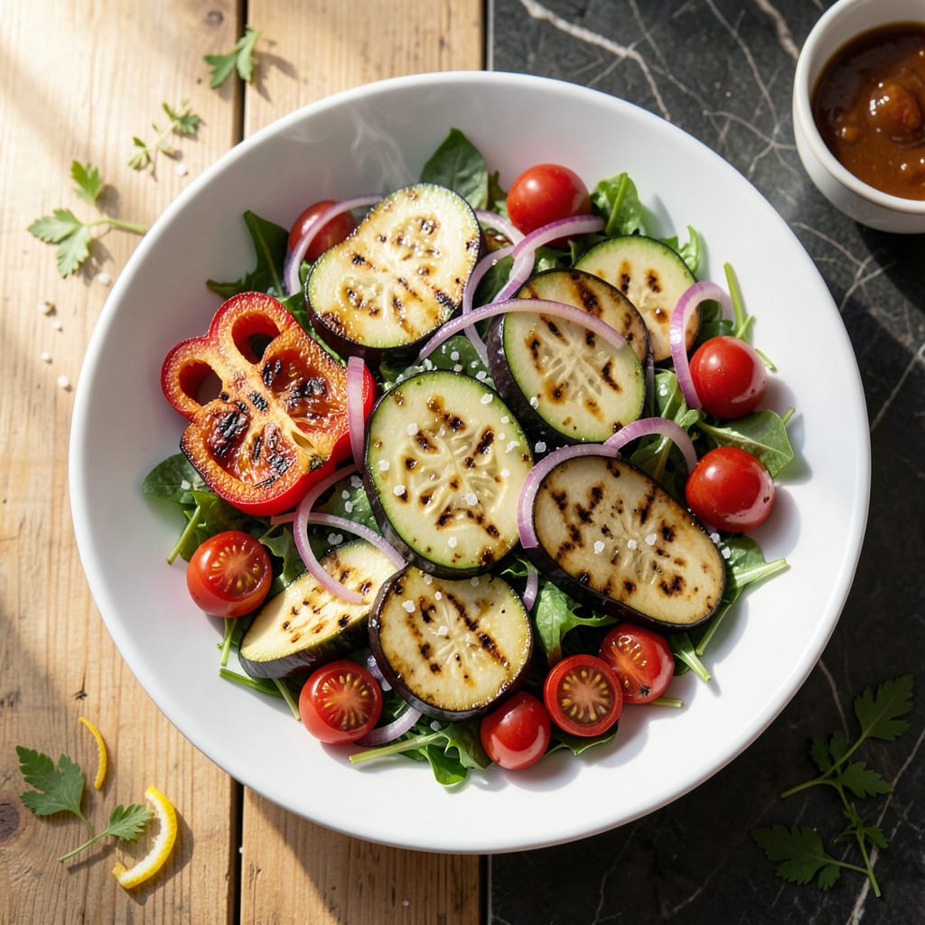 Grilled Vegetable Salad Recipe: Charred Sweetness With Zesty Herb Dressing detailed visual guide