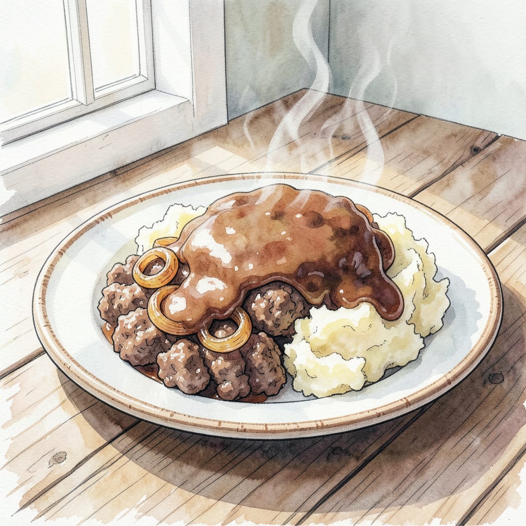 Ground Beef and Gravy Recipe: Hearty Comfort Food illustration with key details