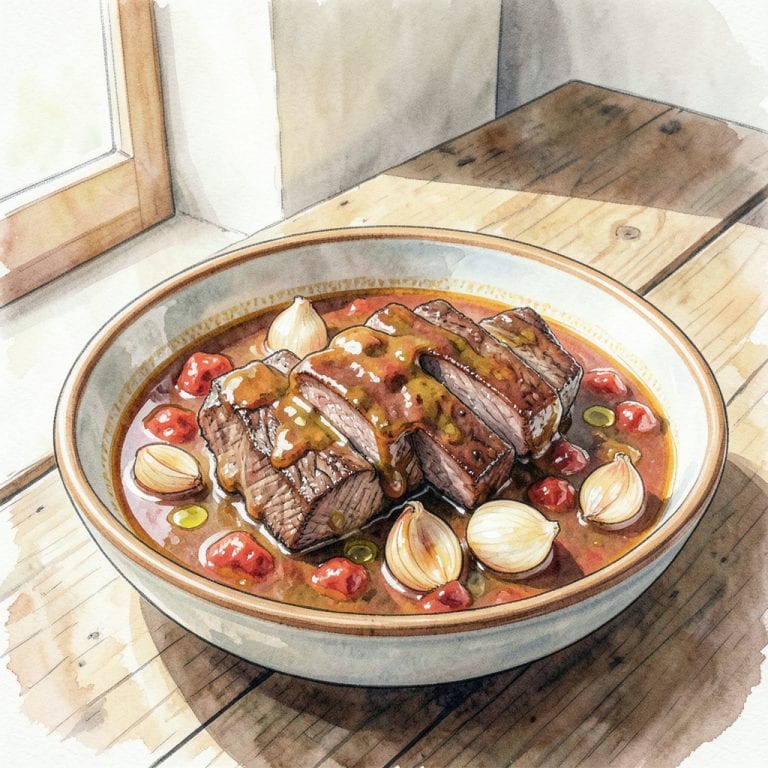 Guisada Recipe: Hearty Beef Stew with Rich Flavors illustration with key details