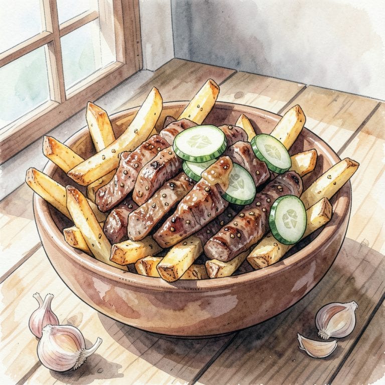 Gyro Fries Recipe: Crispy Greek Style Snack Perfection example with annotations