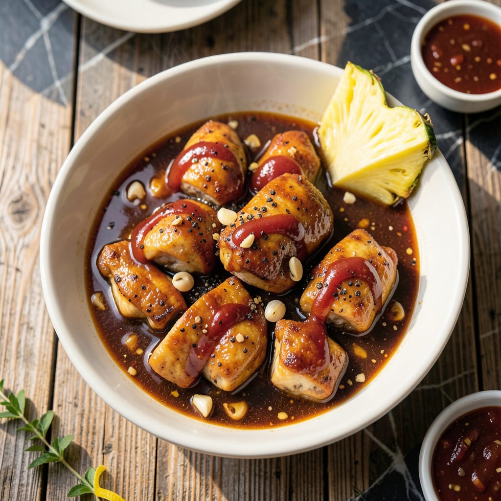 hawaiian bbq chicken marinade recipe example with annotations