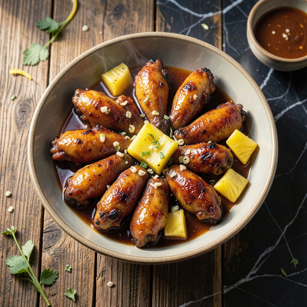 Complete Hawaiian BBQ Chicken Wings Recipe: Sweet and Smoky Grilled Bites overview image