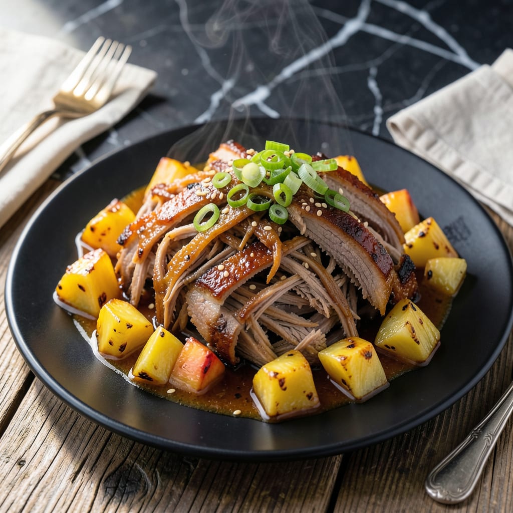 Hawaiian BBQ Pork Recipe: Pineapple Kissed Slow Cooked Delight example with annotations
