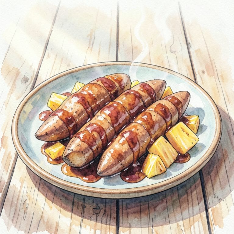 Hawaiian Sweet Potatoes Recipe: Sweet and Savory Island Flavors illustration with key details