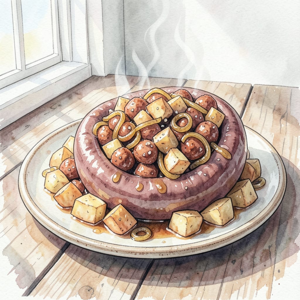 Hog Maw Recipe: Hearty Pennsylvania Dutch Comfort Food illustration with key details