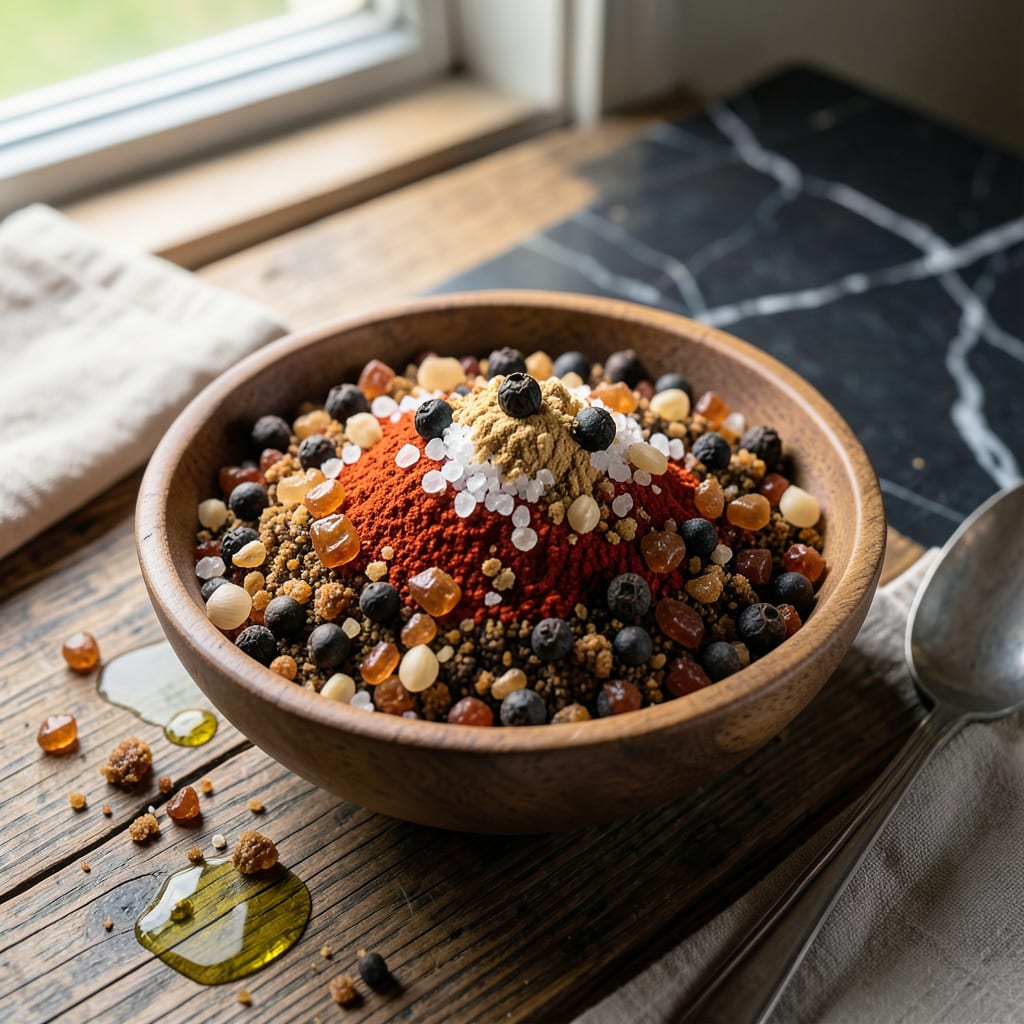 Visual representation of Homemade BBQ Dry Rub Recipe: Smoky Spice Blend for Any Grill Master