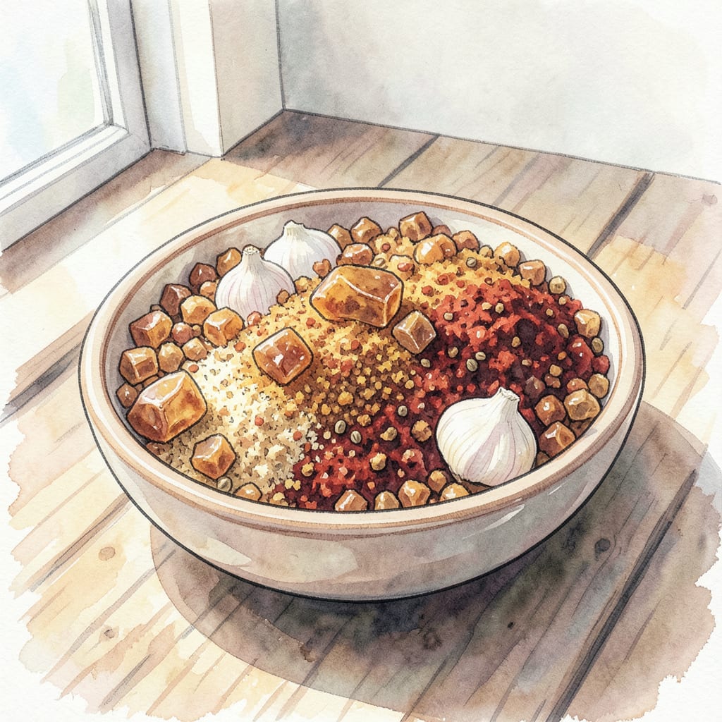 Homemade BBQ Rub Recipe: Customizable Flavor in Every Blend illustration with key details
