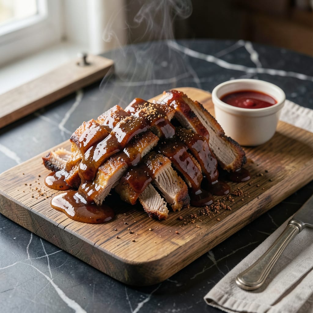 Visual representation of Homemade BBQ Sauce Recipe for Pulled Pork: Tangy Molasses Blend with Bold Smokiness