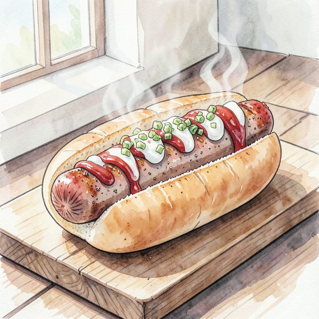 Homemade Hot Dogs Recipe: Juicy and Grill Ready in Minutes example with annotations