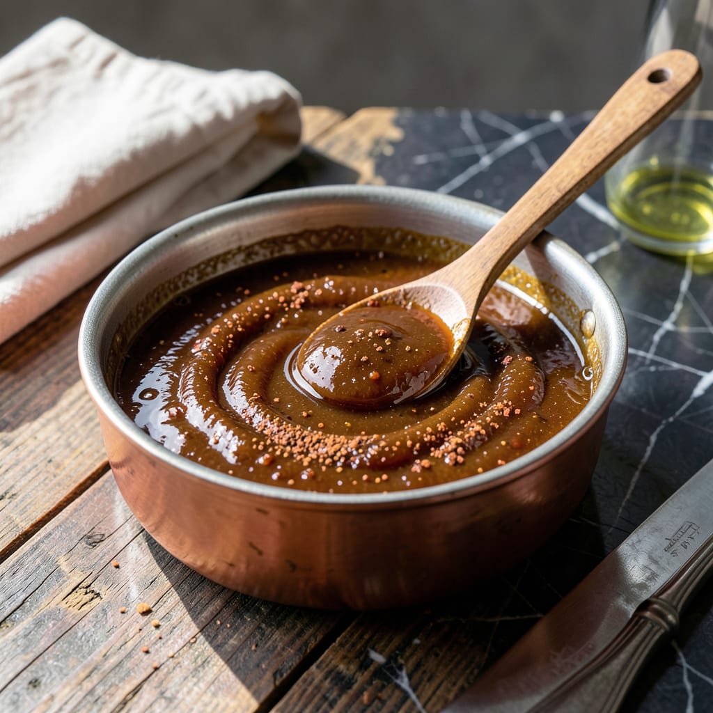 Homemade Spicy BBQ Sauce Recipe: Tangy Heat With a Kick illustration with key details