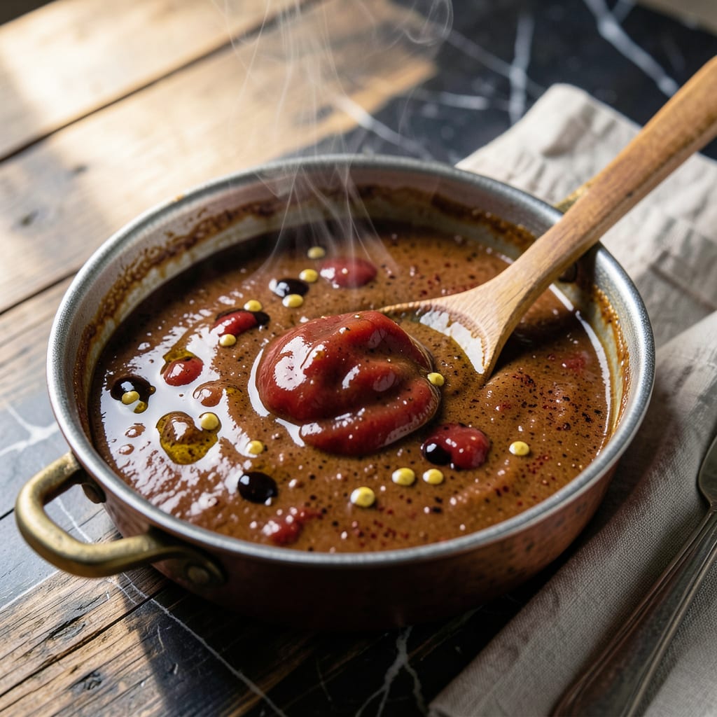 homemade texas bbq sauce recipe example with annotations