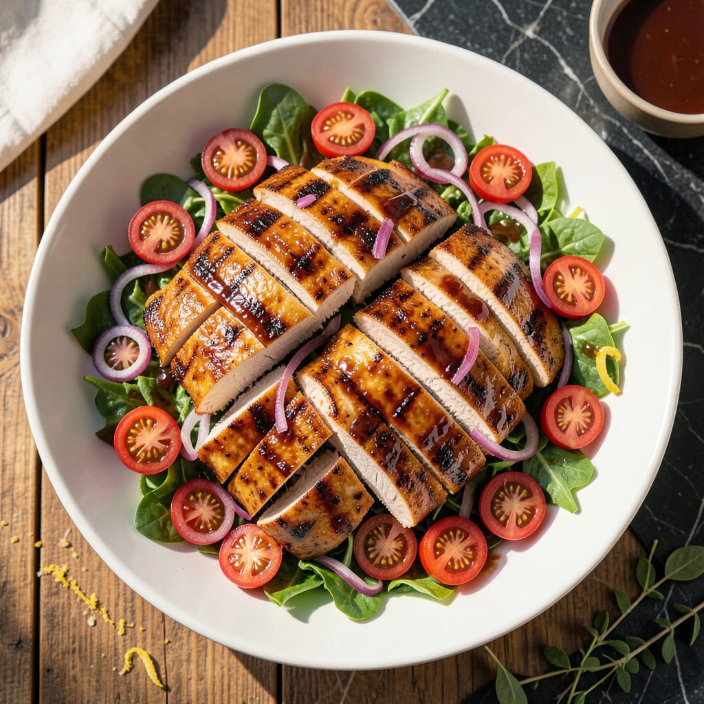 Comprehensive Honey BBQ Chicken Salad Recipe: Sweet and Smoky Crunch in Every Bite visual reference