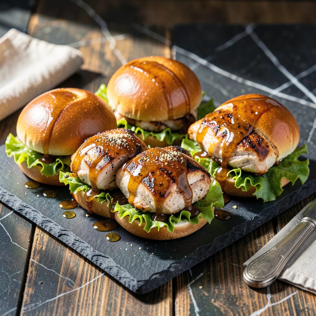 Complete Honey BBQ Chicken Sliders Recipe: Sweet and Smoky Mini Sandwiches overview image