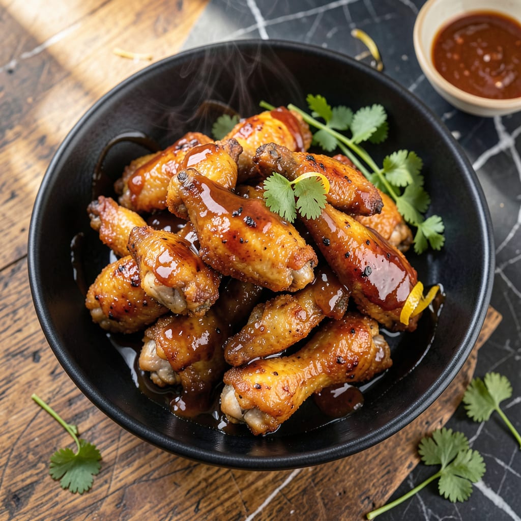 Complete Honey BBQ Fried Chicken Wings Recipe: Crispy Skin With Sticky Glaze overview image